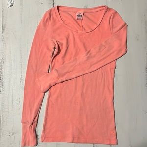 Orange PINK Henley